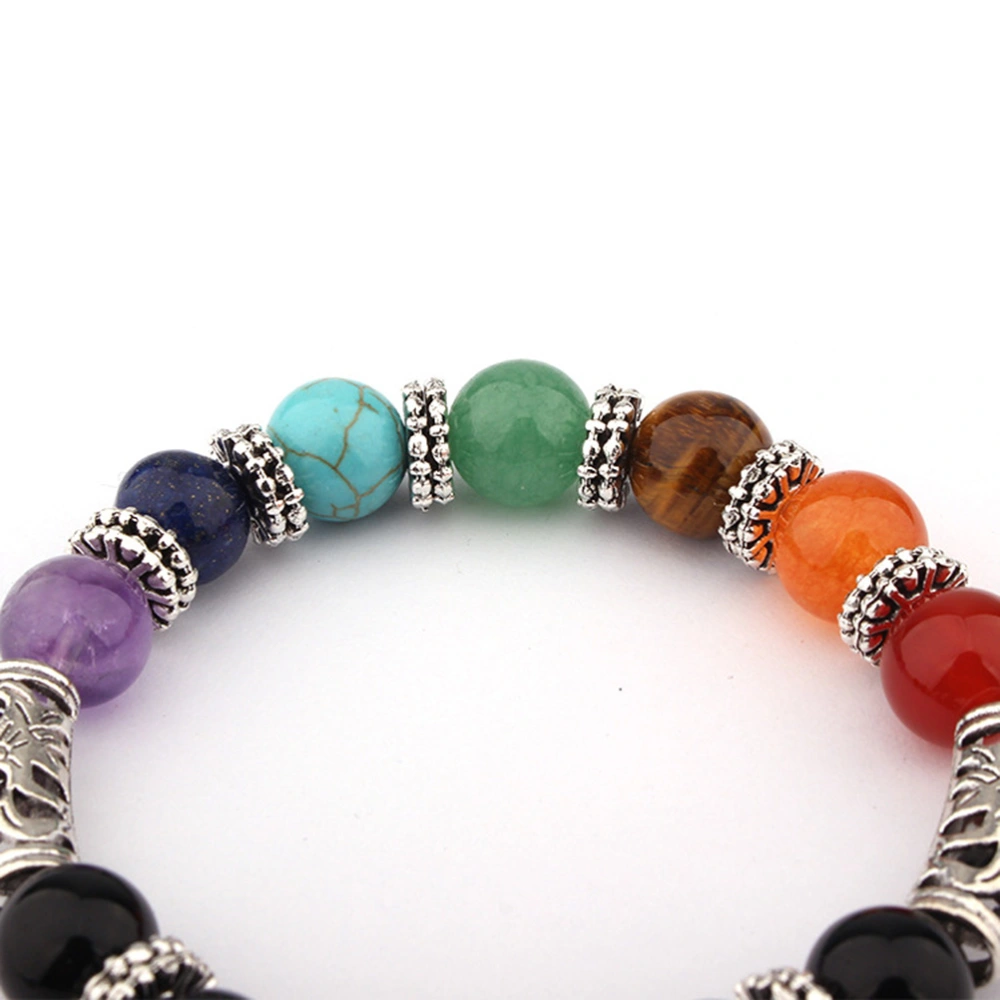 Natural Agate Stones Bracelets Fashion Chakra Healing Balance Yoga Reiki Charm Heart Bracelets