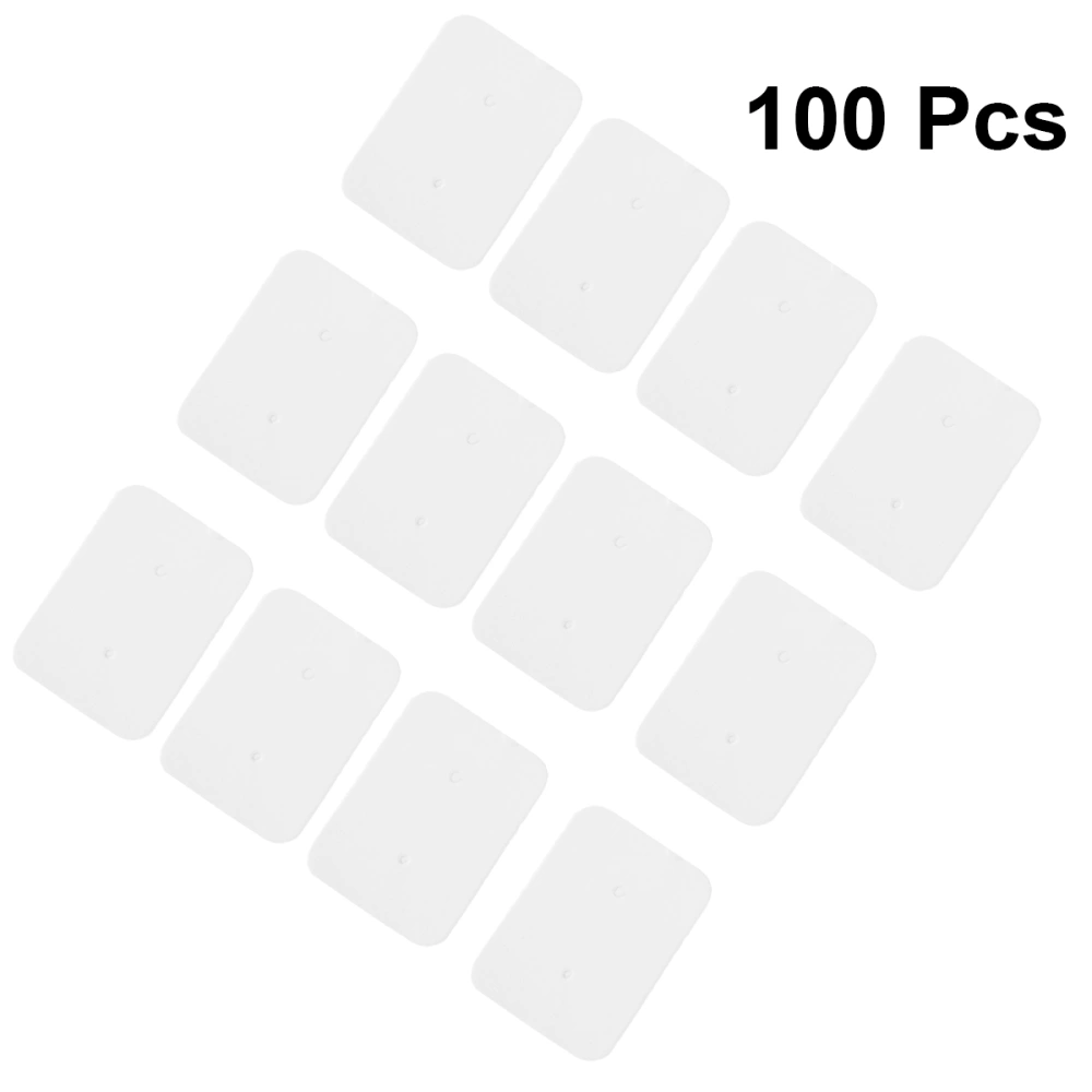 100pcs Earring Cards Paper Tags Retro Earrings Display Ear Studs Jewelry Holder for Fashion Ear Studs Earrings Jewelry (White)