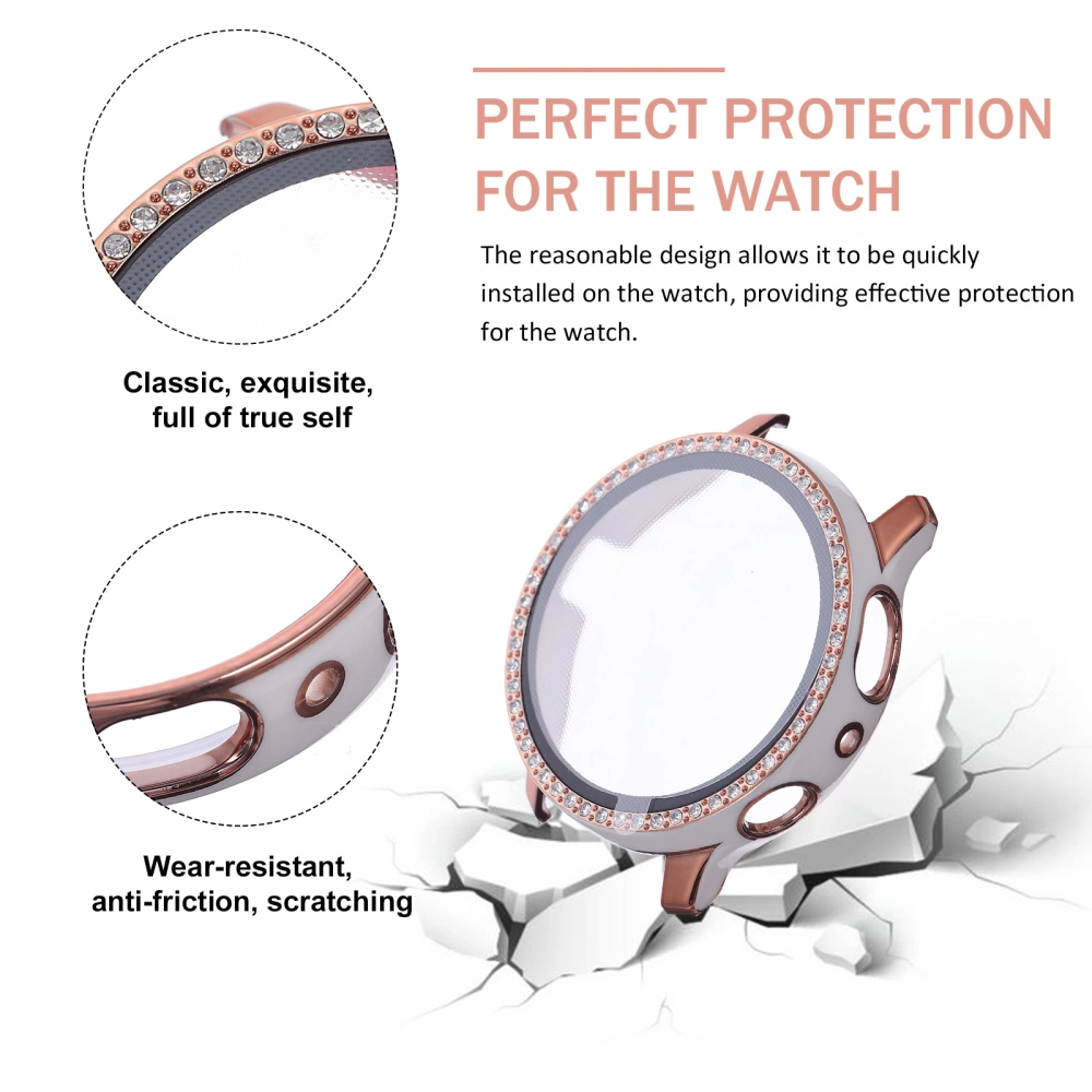 40mm Watch Screen Protector Hard PC Diamonds Cover Compatible with Active2