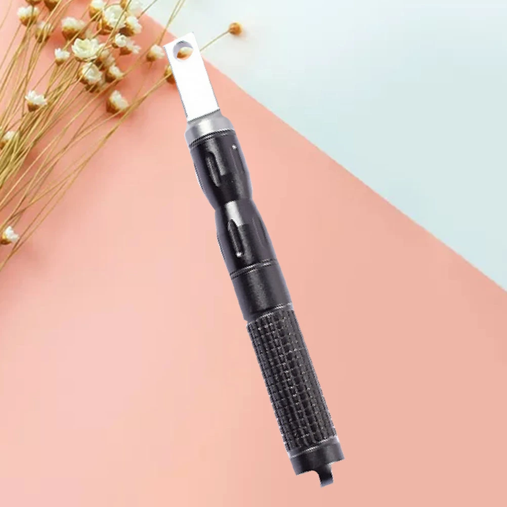 Outdoor Camping Survival Tools All Waterproof Outdoor Flint Spark Rod with Alloy (Black + Flintstone)