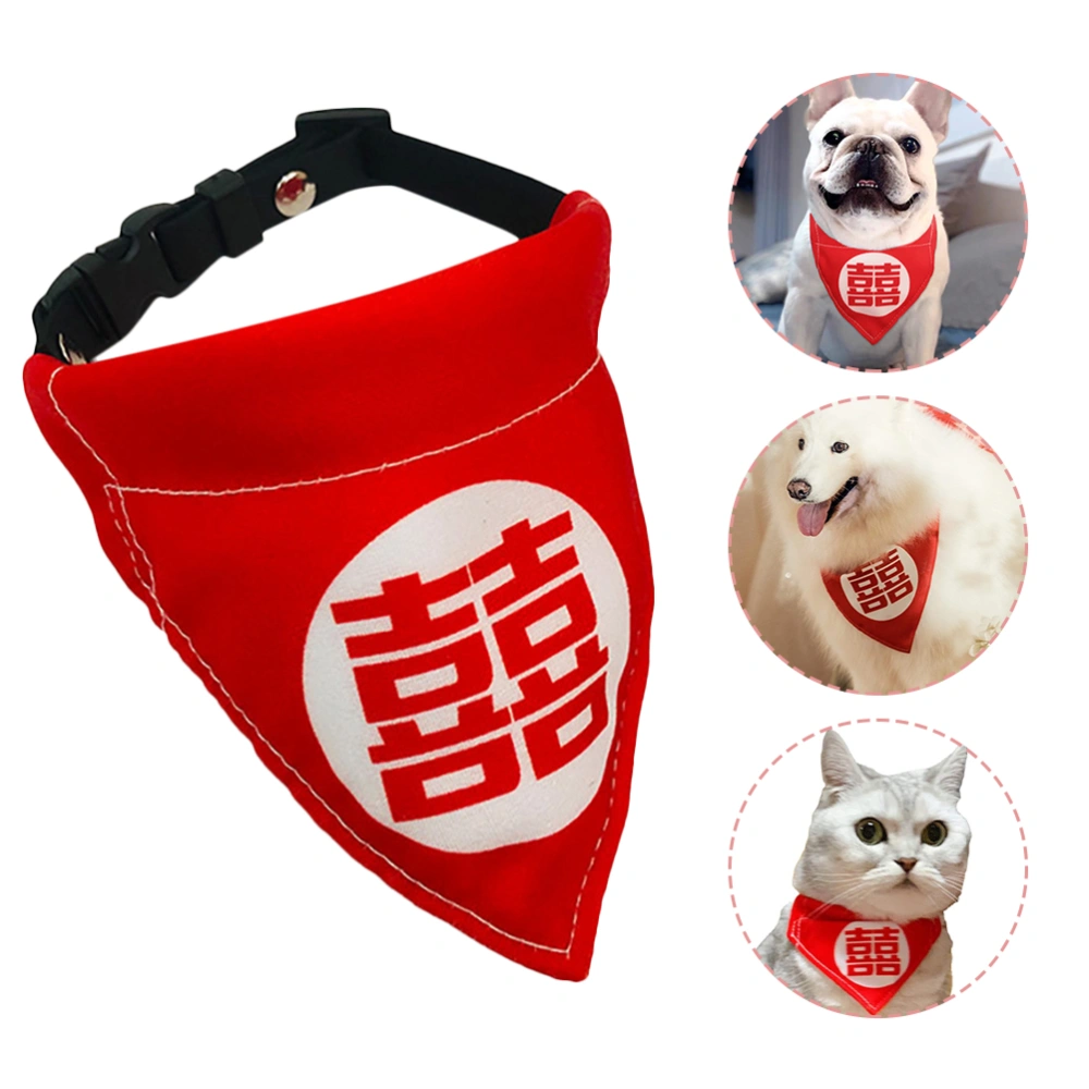 Bandana Dog Collars Triangle Dog Collar with Adjustable Buckle Decorative Cat Bandanas