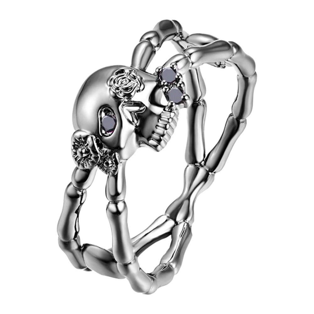 1pc Exquisite Skull Modeling Ring Creative Skull Ring Fashion Accessory