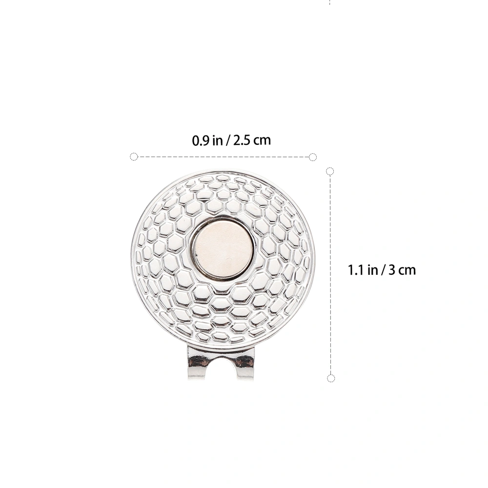 3pcs Zinc Alloy Golfing Hat Clips Golfs Ball Aiming Markers Golfs Supplies