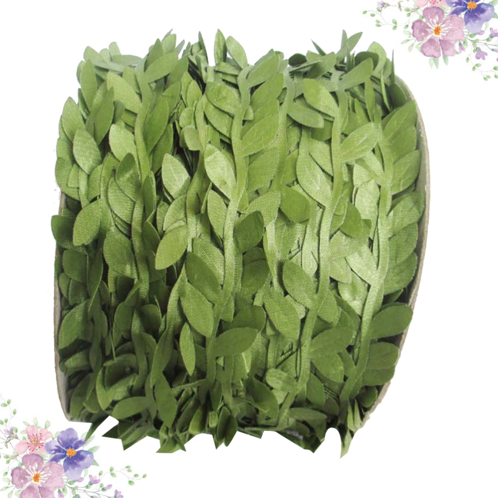 2PCS Wreath Leaves Decorations Simulation Green Rattan DIY Garland Ornament Background Hanging Rattan for Door Window