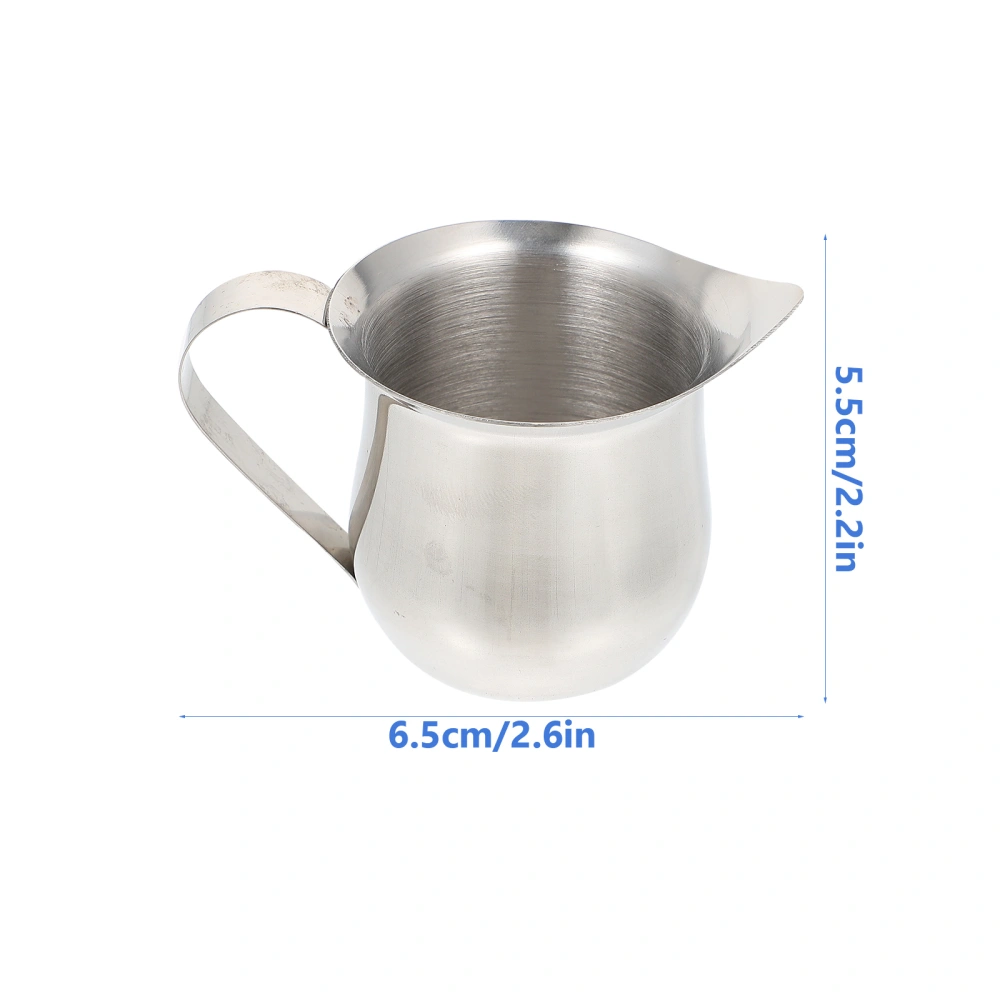 1Pc Milk Jug Sauce Cup Stainless Steel Milk Cup Practical Stainless Steel Coffee Cup