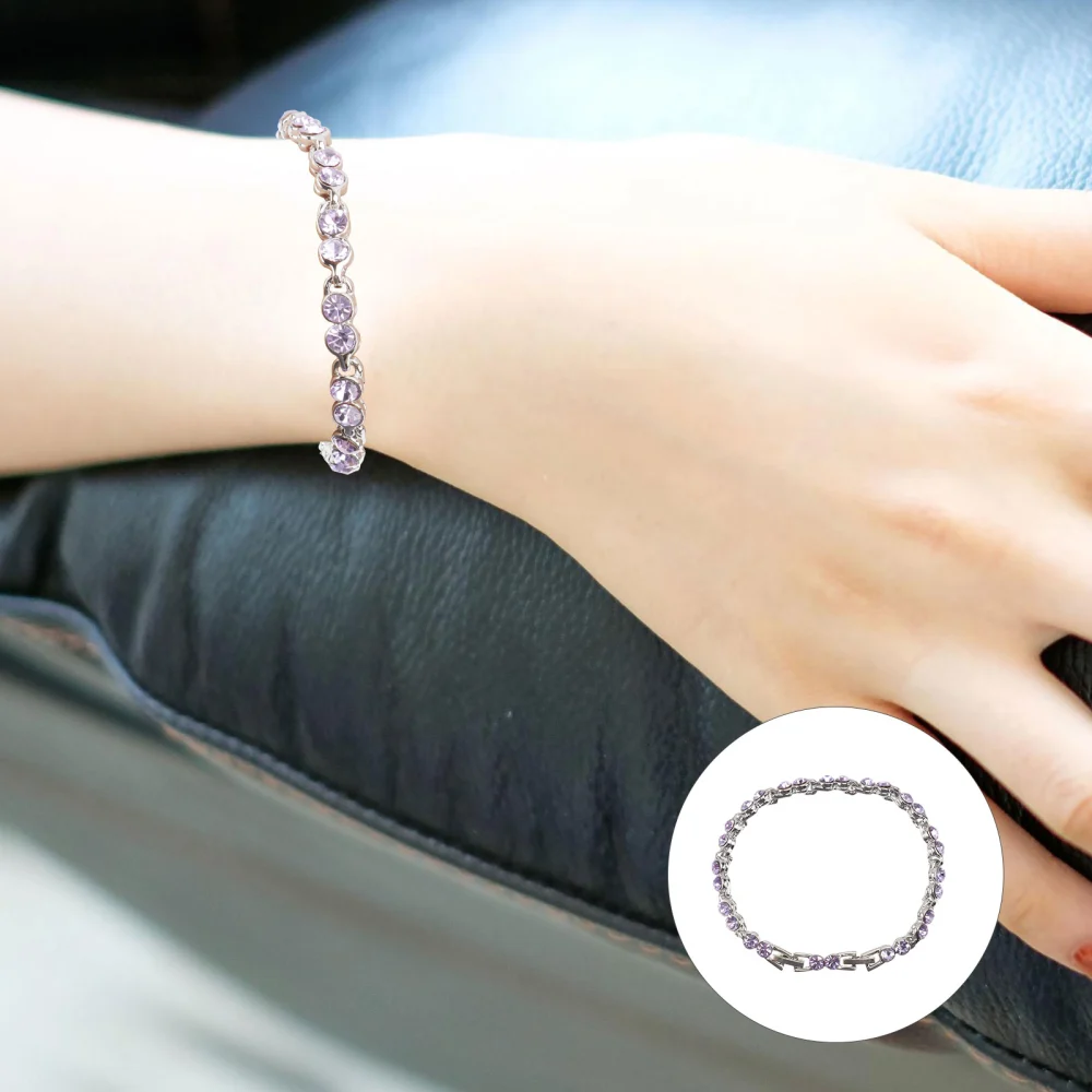 1Pc Diamond Bracelet Fashion Wrist Jewelry All-match Lady Bracelet Gift