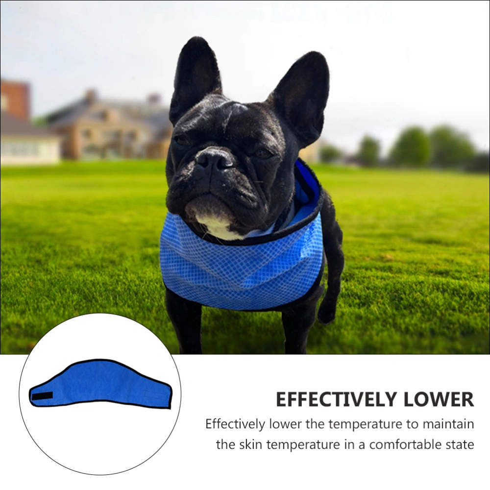 2Pcs Pet Cooling Towel Dog Cat Summer Scarf Outdoor Walking Ice Towel Collar