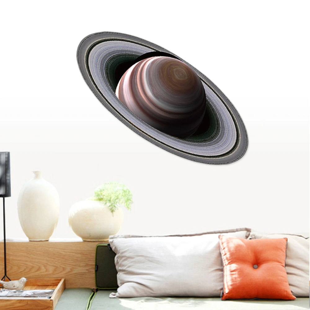 Fluorescent Wall Stick The Universe Planet Galaxy Children Room Bedroom Luminous Wall Stickers 37x16cm (Saturn)