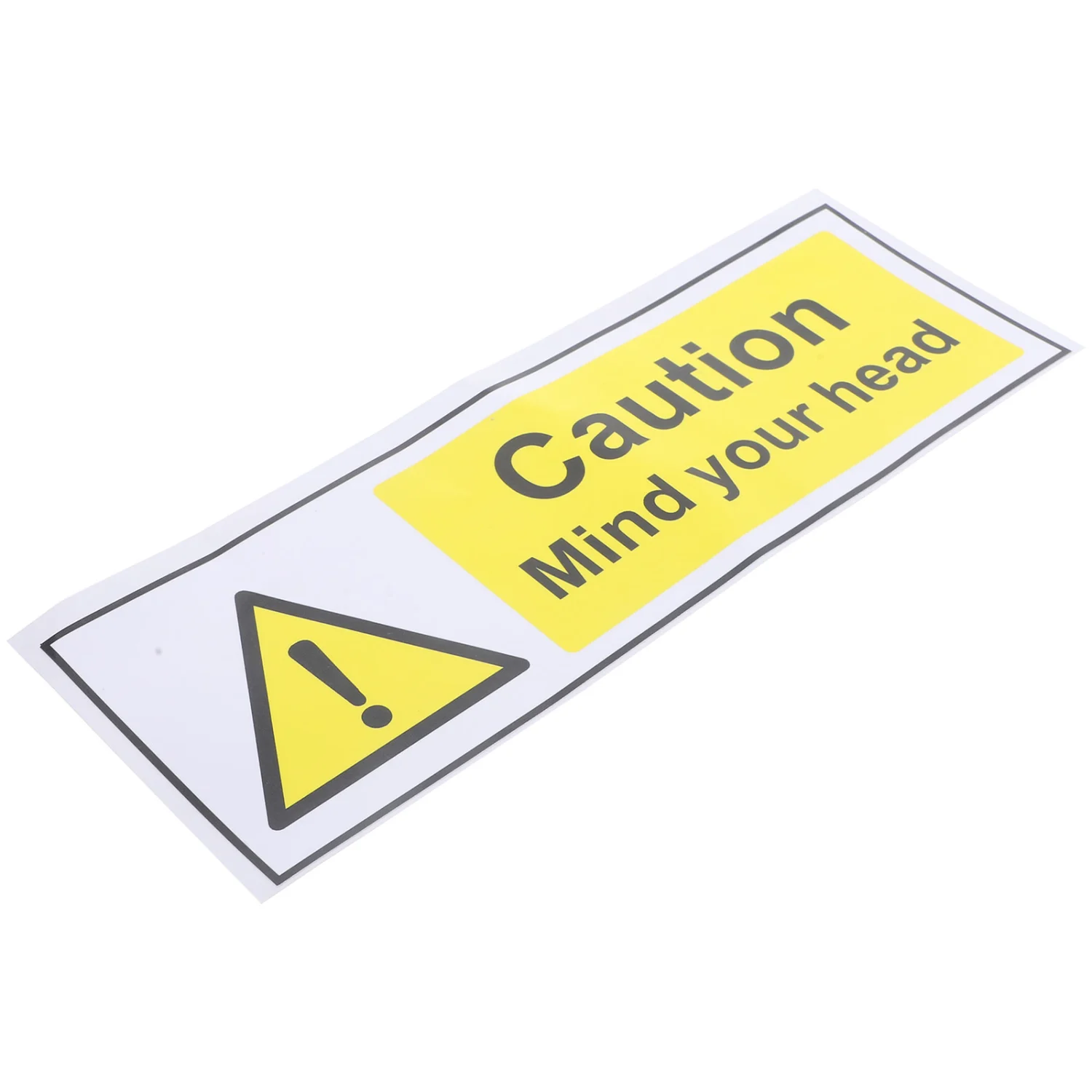 Mind Your Head Sign Sticker Warning Sticker Caution Sticker Self Adhesive Sticker