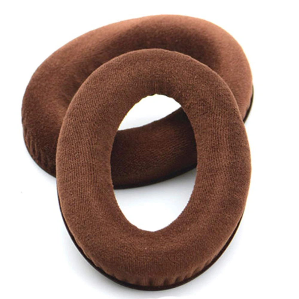 A Set of Replacement Comfortable Soundproof Earpads Ear Pads Cushions Compatible for Sennheiser HD515 HD555 HD595 HD518 (Brown)