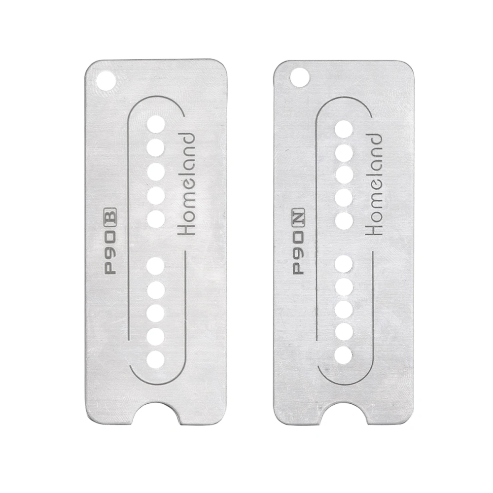 2 PCS Guitar Neck Bridge Pickup Base Plate Cupronickel P90 Soap Bar Style Guitar Baseplate 50mm 52mm Pole Spacing