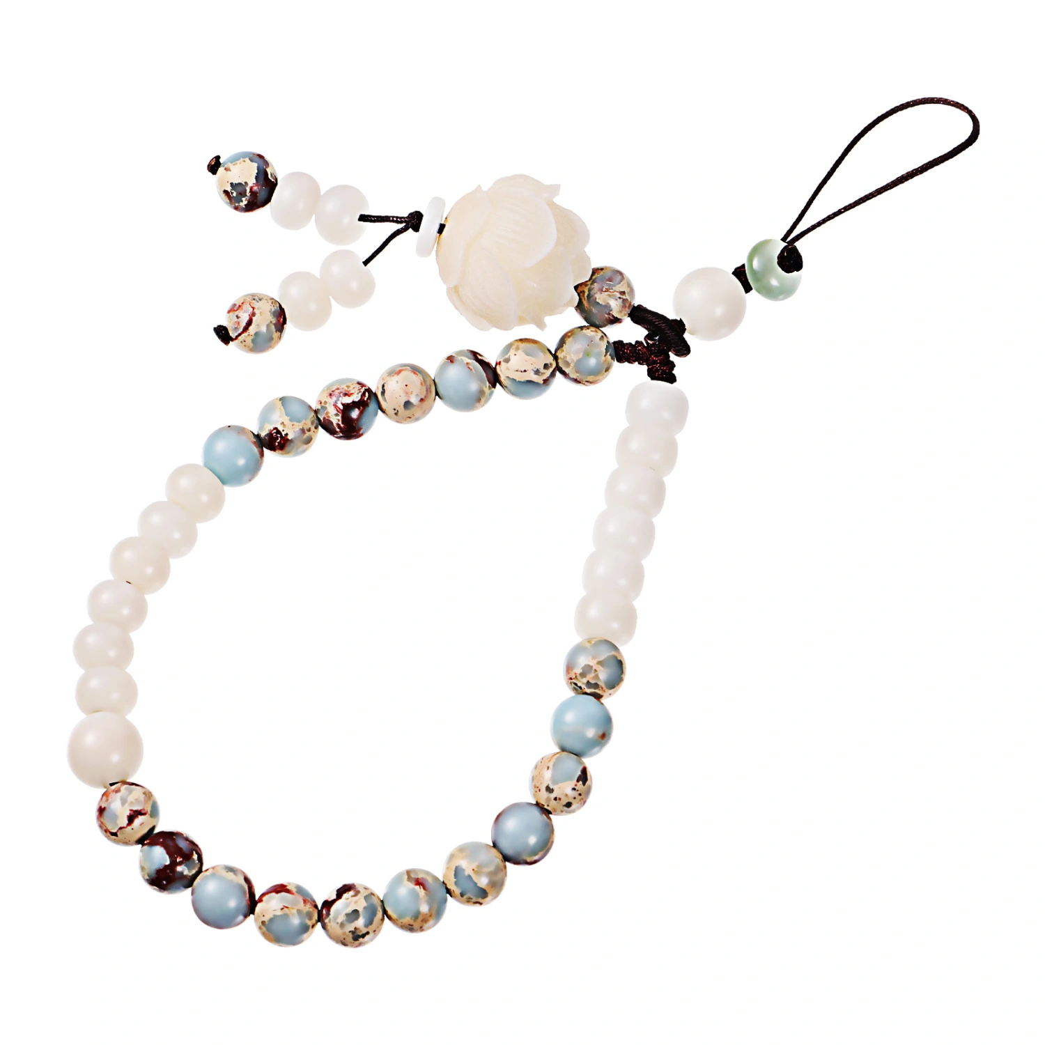 UKCOCO Wrist Lanyard Fashion Women Beaded Wristlet for Phone Lightweight and Strong Hand Wrist Lanyard