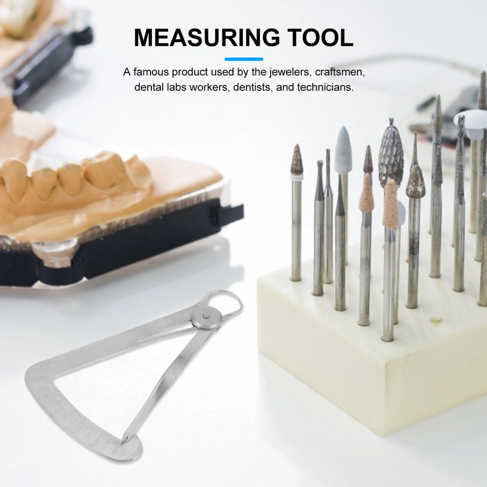 Dental Crown Caliper Measuring Tool Jewelers Art Gauge Wax Measuring Caliper