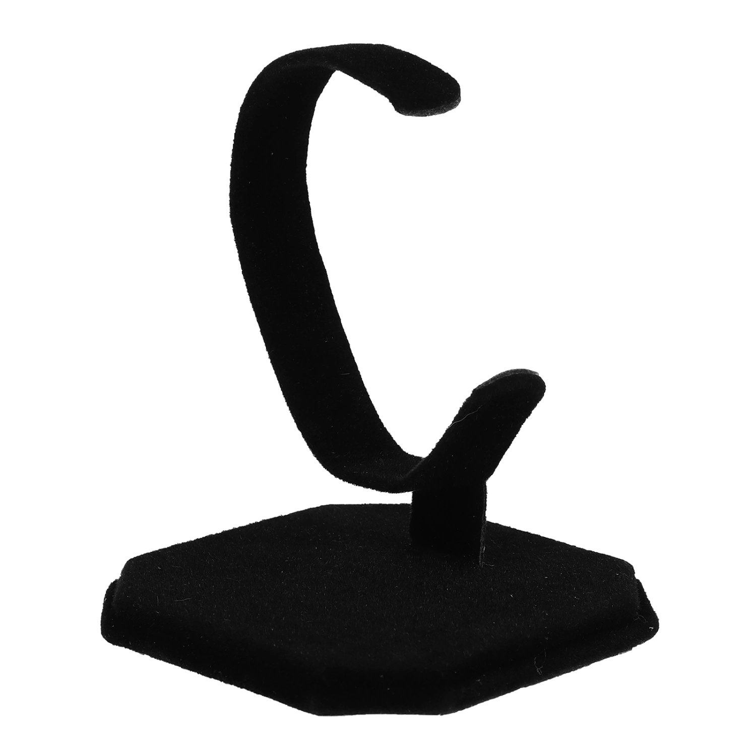 C Type Design Jewelry Bracelet Bangle Watch Display Rack Stand Holder (Black)