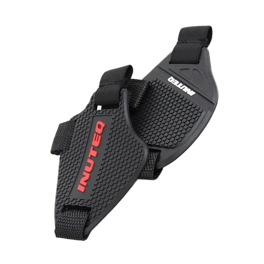 Rubber Motocross Pad Motorcycle Gear Shifter Shoe Boots Protector Protector Motorbike Boot Cover (Black+Red)