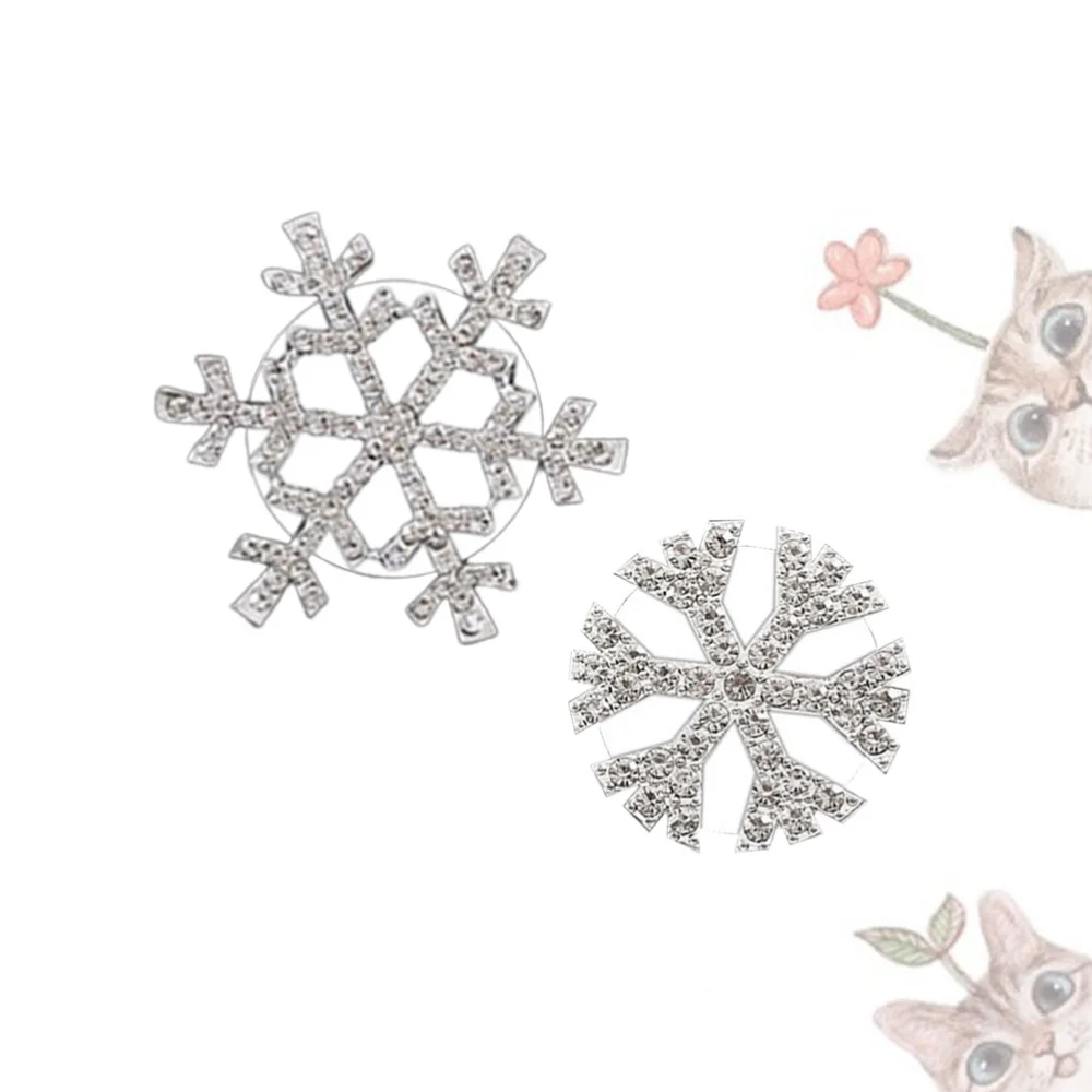 2pcs Creative Perfume Clip Snowflake Shaped Car Air Outlet Perfume Clip Air Freshener Diffuser Clip for Auto Vehicle (Two Size)