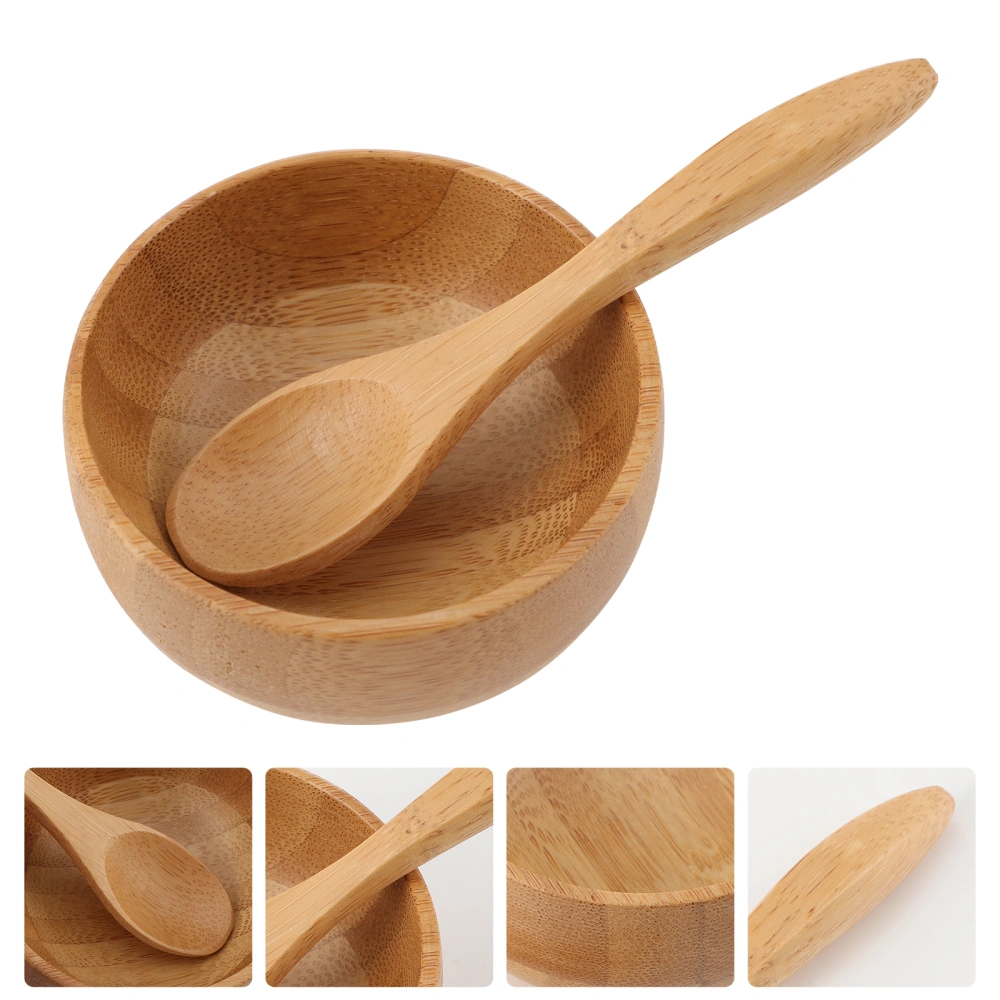 1 set of Anti-drop Mask DIY Kit Useful Mask Stirring Bowl Bamboo Stirring Rod