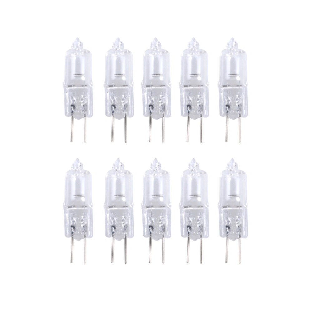 20 Pcs 20W 12V G4 Base Bi-Pin Crystal Lamp Halogen Bulbs for Cabinet Lighting Spotlight