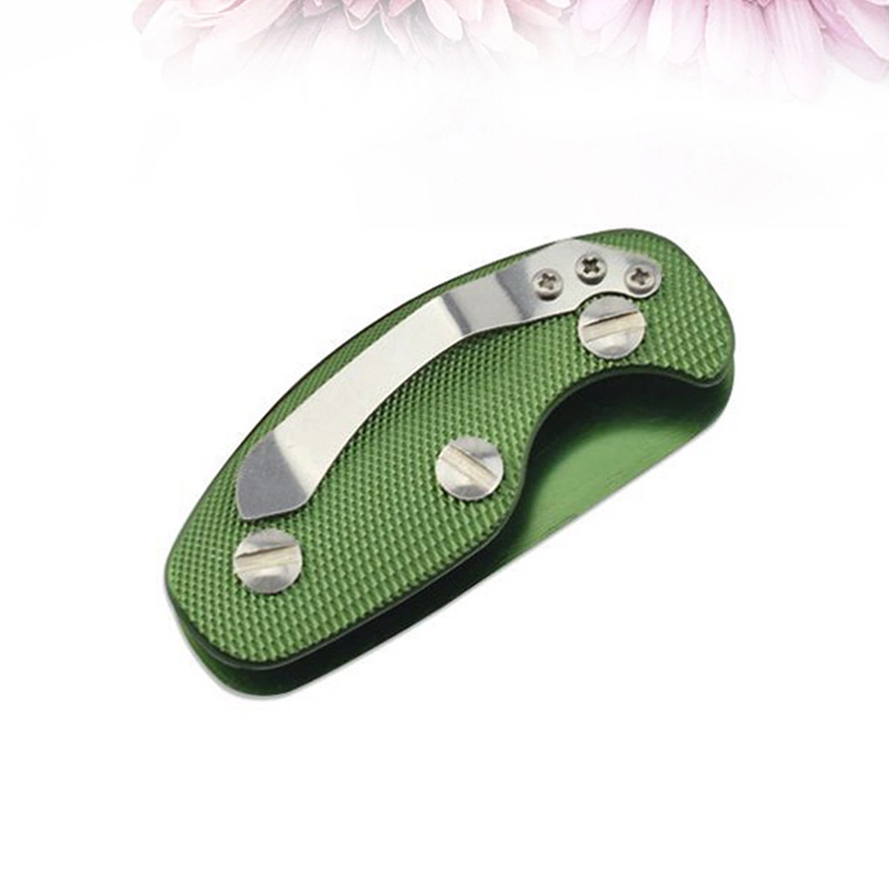 Aluminum Alloy Key Organizer Mini Key Holder Clips Flexible Compact Key Ring Folder (Green)