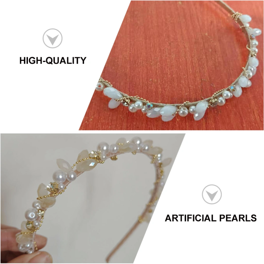 1PC Artificial Pearl Hair Women Girls Decorative Hairstyle Hair Jewelry