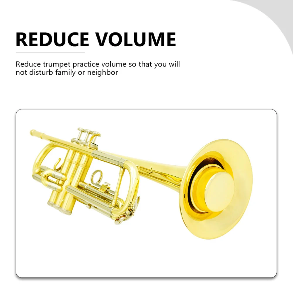 1Pc Professional ABS Practice Mute Trumpet Mute Practice Silencer Trumpet Supply