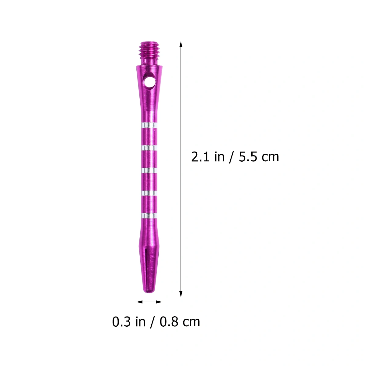 20PCS Standard 2BA Screw Thread Dart Shafts Aluminium Alloy Darts Accessories Metal Stems Alloy Pole Rod with 20PCS Rings (Purple)