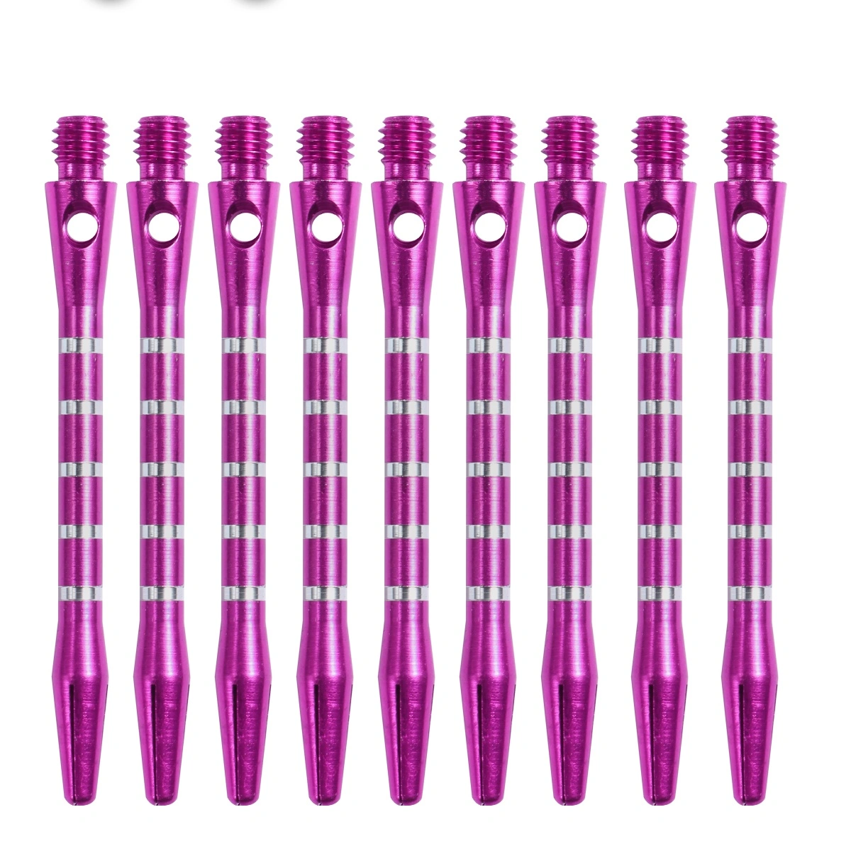 20PCS Standard 2BA Screw Thread Dart Shafts Aluminium Alloy Darts Accessories Metal Stems Alloy Pole Rod with 20PCS Rings (Purple)