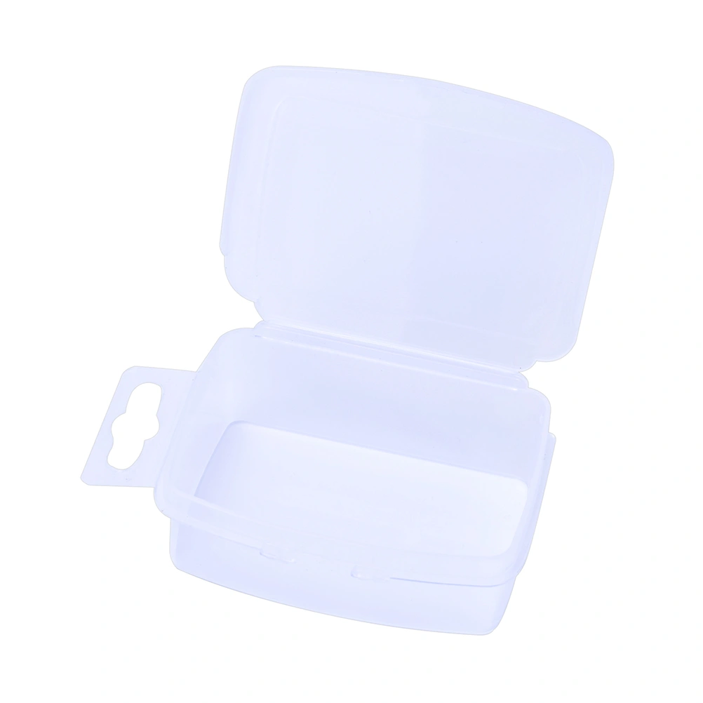 6Pcs Plastic Case Rectangular Jewelry Box Transparent Storage Case Earrings Container Box with Cover