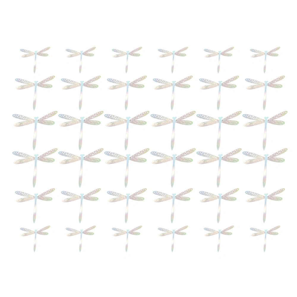 36pcs 3D Imitation Dragonfly Wall Sticker Wedding Party Decoration Home Decor