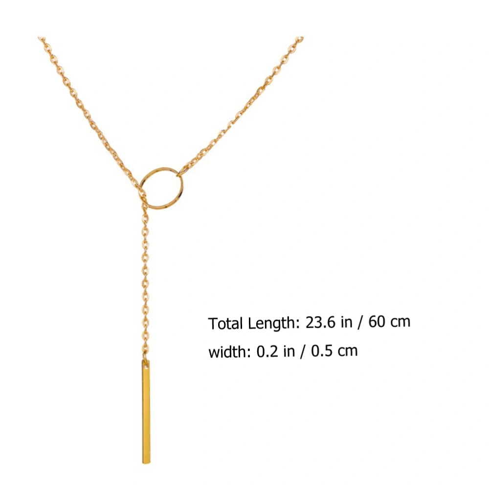 Women Necklace Neck Chain Girls Neck Jewelry Clavicle Chain Lariat Necklace