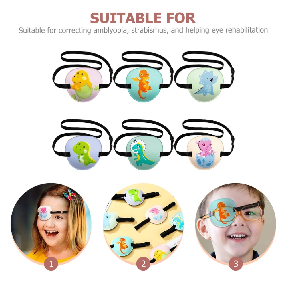 6pcs Eye Patches for Kids Amblyopia Eye Patches Single Eye Patches Strabismus Eye Masks