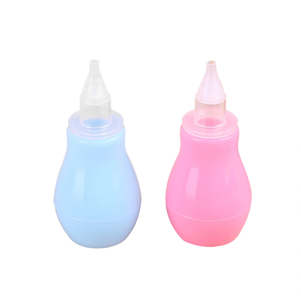 2pcs New Born Baby Hand Pump Suction Nasal Aspirator Safety Nose Cleaner Nose Up Aspirador Nasal Baby Care Products(Blue/Pink)