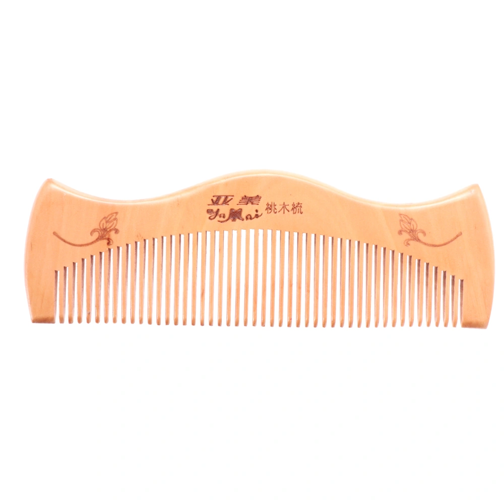 Natural Wooden Healthy Handmade Peach Wood Comb Anti-static Parents Gift Combs