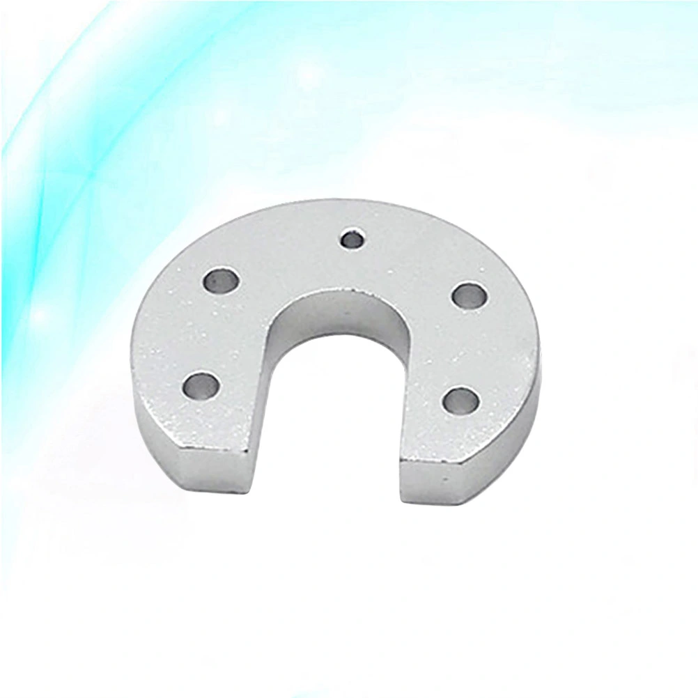 V6 Hot End J-head Aluminum Alloy Mount Fixed Plate U-shaped Fixed Block for 3D Printer (Silver)