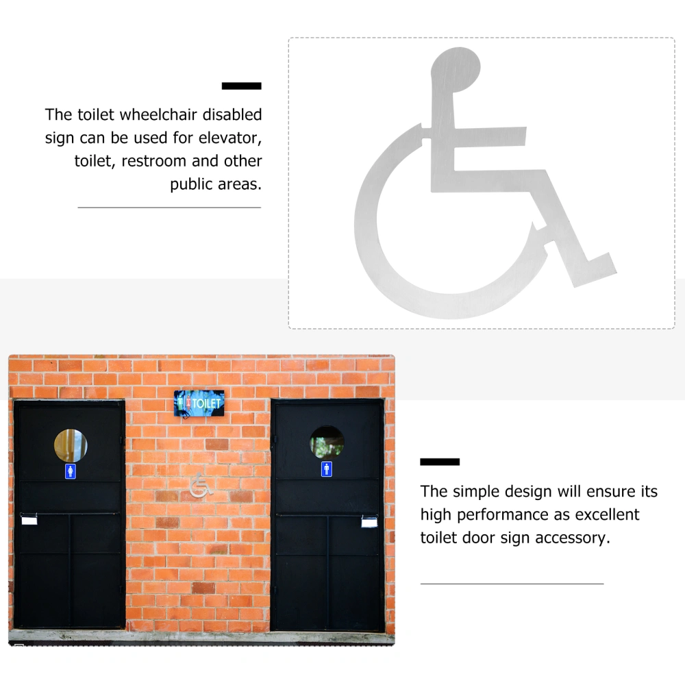 Wheelchair Disabled Toilet Sign Wheelchair Disabled Restroom Sign for Display