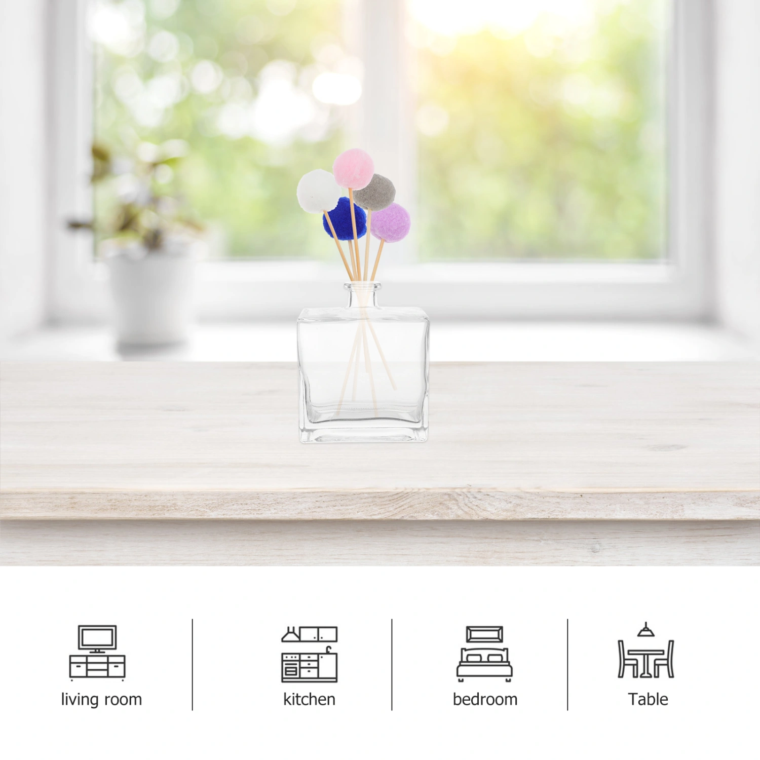 15Pcs Diffuser Sticks Ball Designed Perfume Volatile Sticks Aromatherapy Decor
