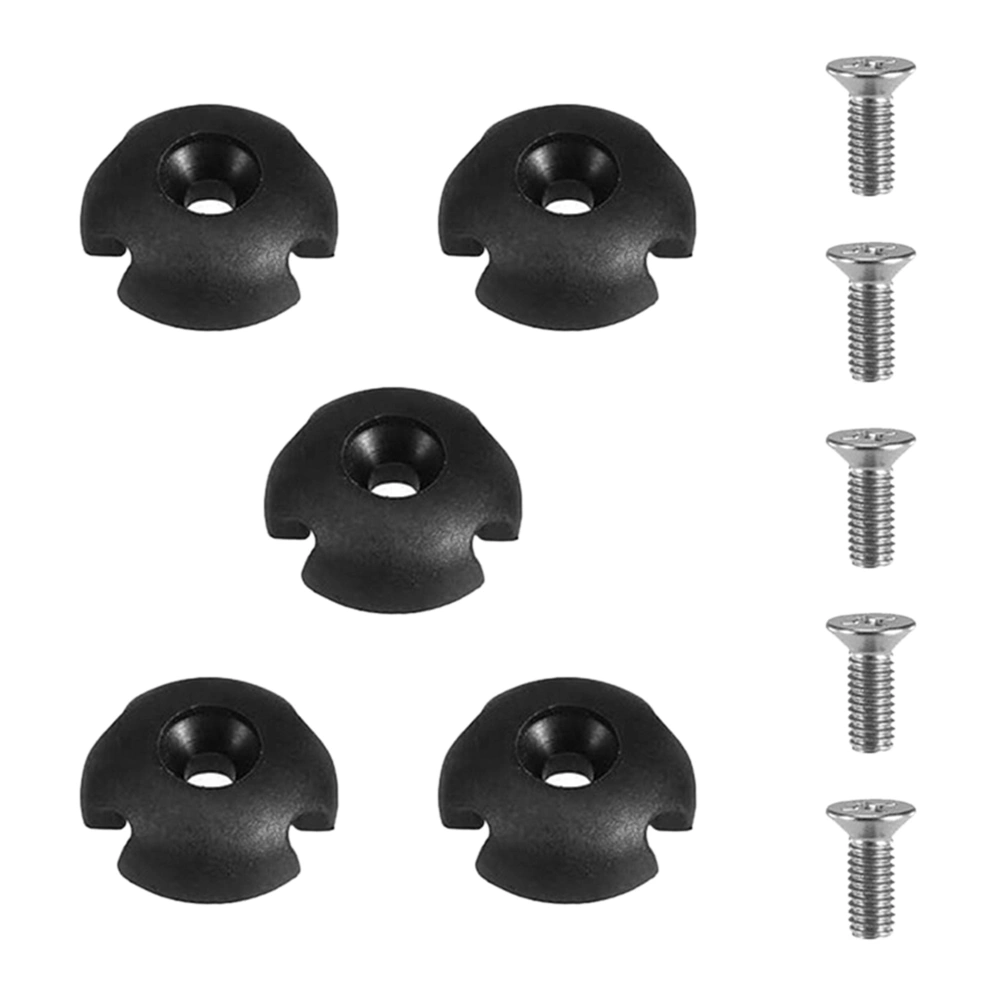 1 Set Small Rope Mount Safety Buckle Rope Buckle Hook Buckle for Kayak (Black)