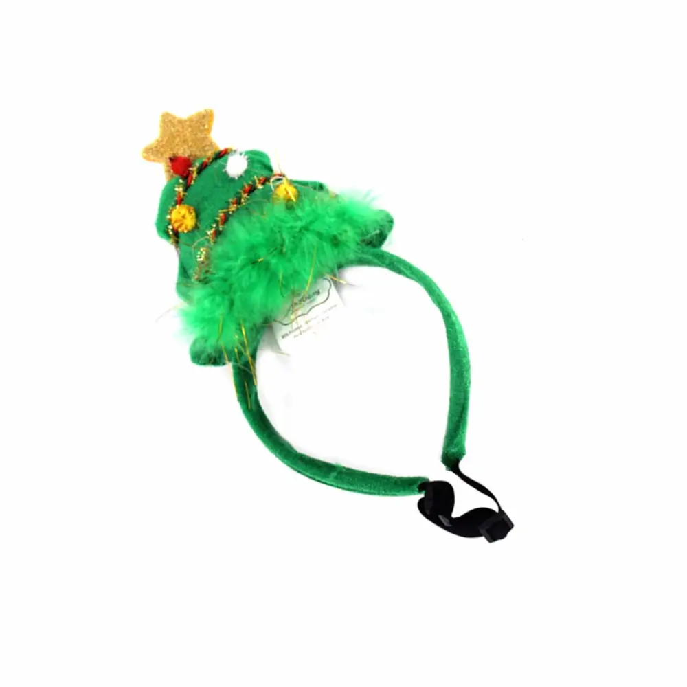 Christmas Tree Headband Headdress Adorable Head Costume Accessory for Dogs Pets (Size S)