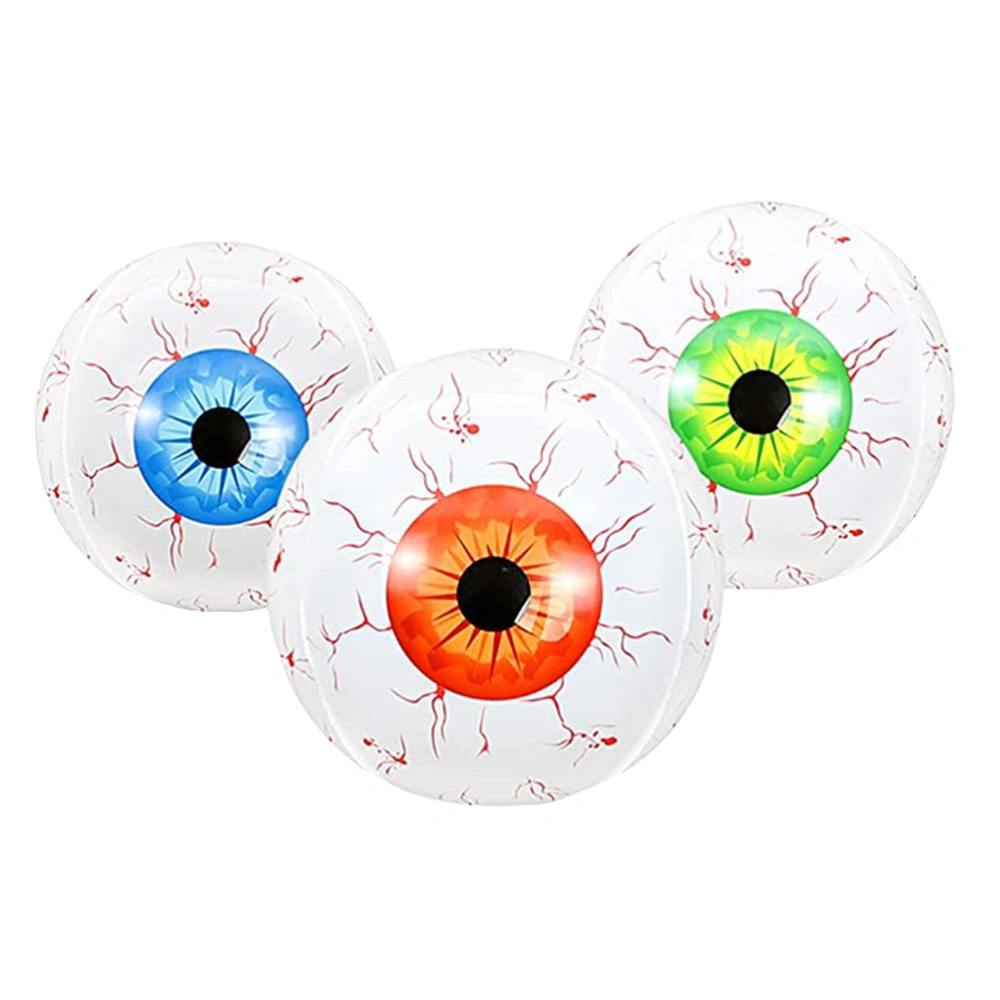 3Pcs 22inch Inflatable Eyeball Balloons Halloween Party Balloons Decoration