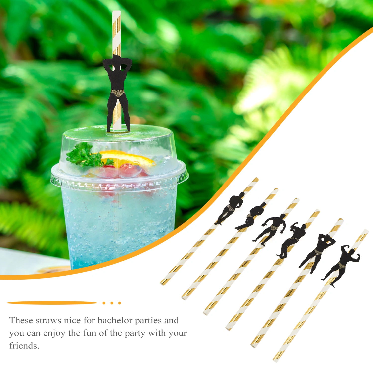 24pcs Stripper Pole Dancer Straws Disposable Drinking Straws Bachelorette Party Decorations