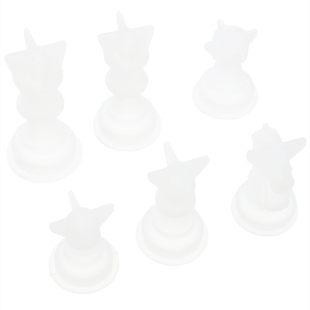 6Pcs Chess Piece Molds DIY Silicone Molds Crystal Epoxy Molds Candle Making Mold