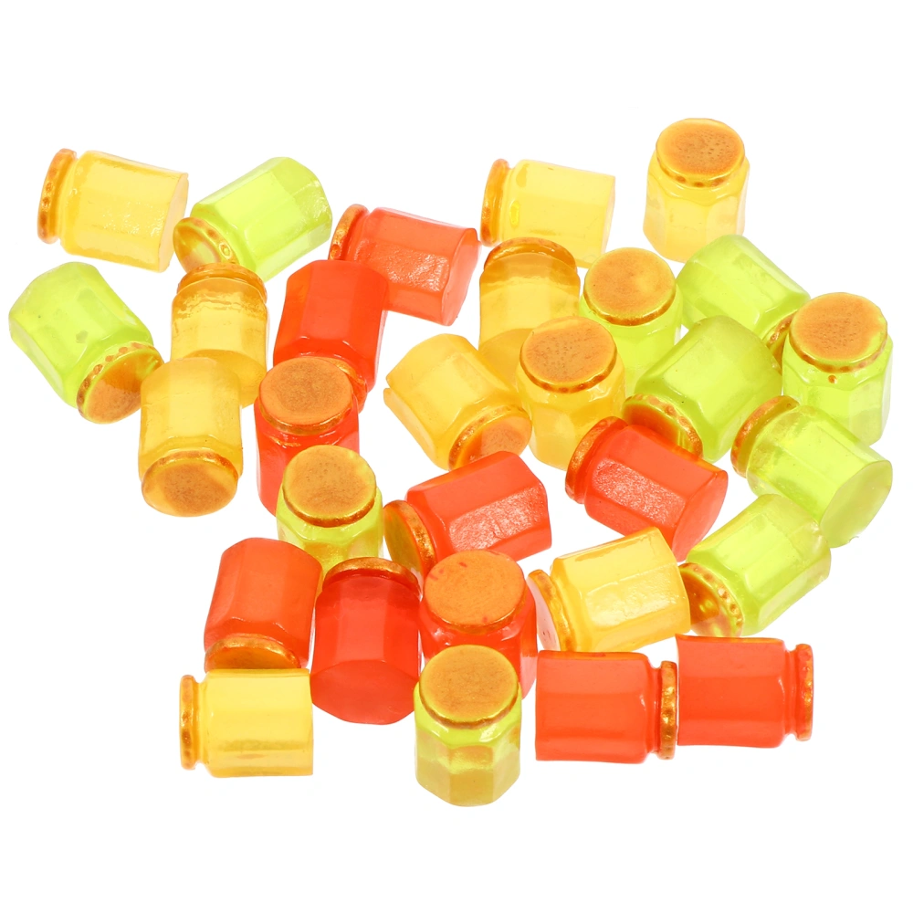 20pcs Mini Candy Jar Model Dollhouse Decor Play House Toy Ornament Photo Prop