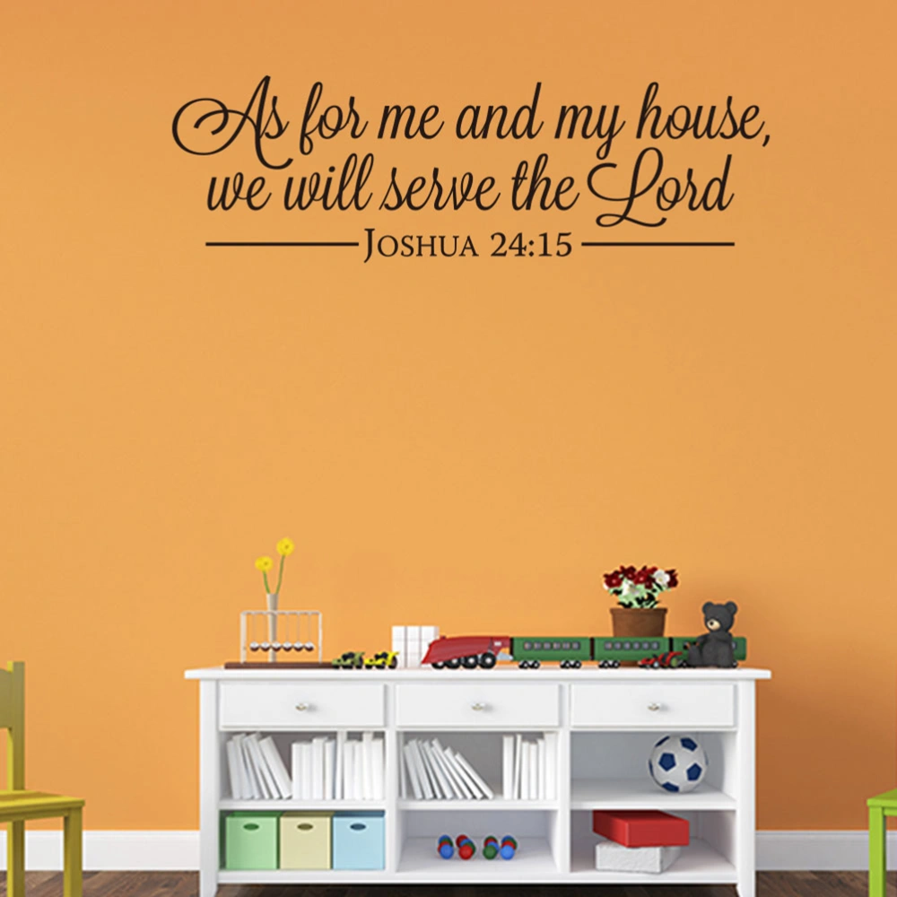 As for me and my house, we will serve the Lord Vinyl Wall Art Inspirational Quotes and Saying Home Decor Decal Sticker