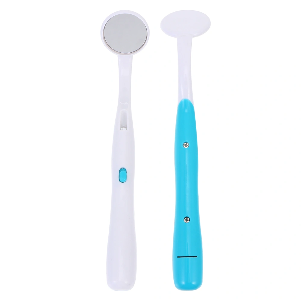 2pcs Dental Mirror With Light Anti Fog Mouth Mirror Teeth Inspection Mirror