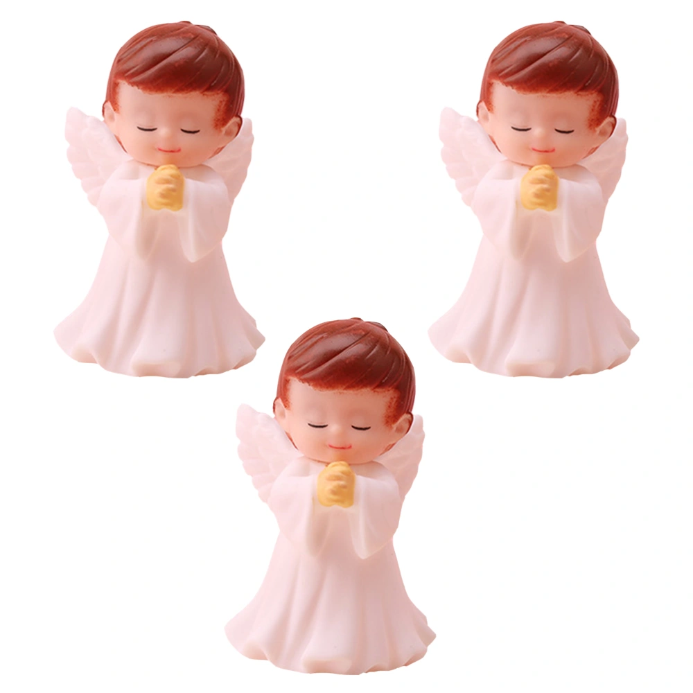 3 Pcs Praying Angel Baby Statue Creative Angel Figurine Home Desktop Ornament