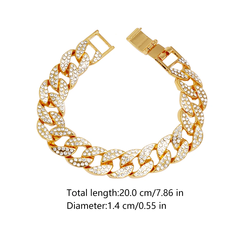 1Pc Fashion Hip-hop Style Jewelry Stylish Neck Chain Alloy Jewelry Accessory
