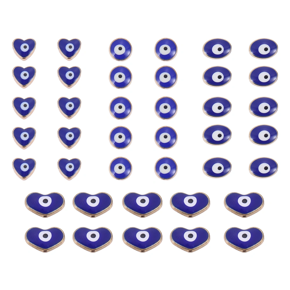 40pcs Delicate Evil Eye Designed Beads Handmade Craft Charms DIY Accessories