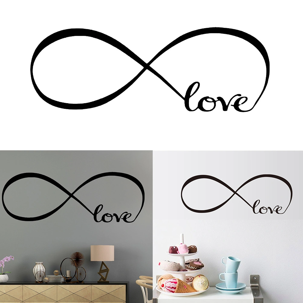 Love Wall Stickers Removable DIY Letter Stickers Sticky Wall Art Decal Wall Saying Quotes for Bedroom Living Room Decoration