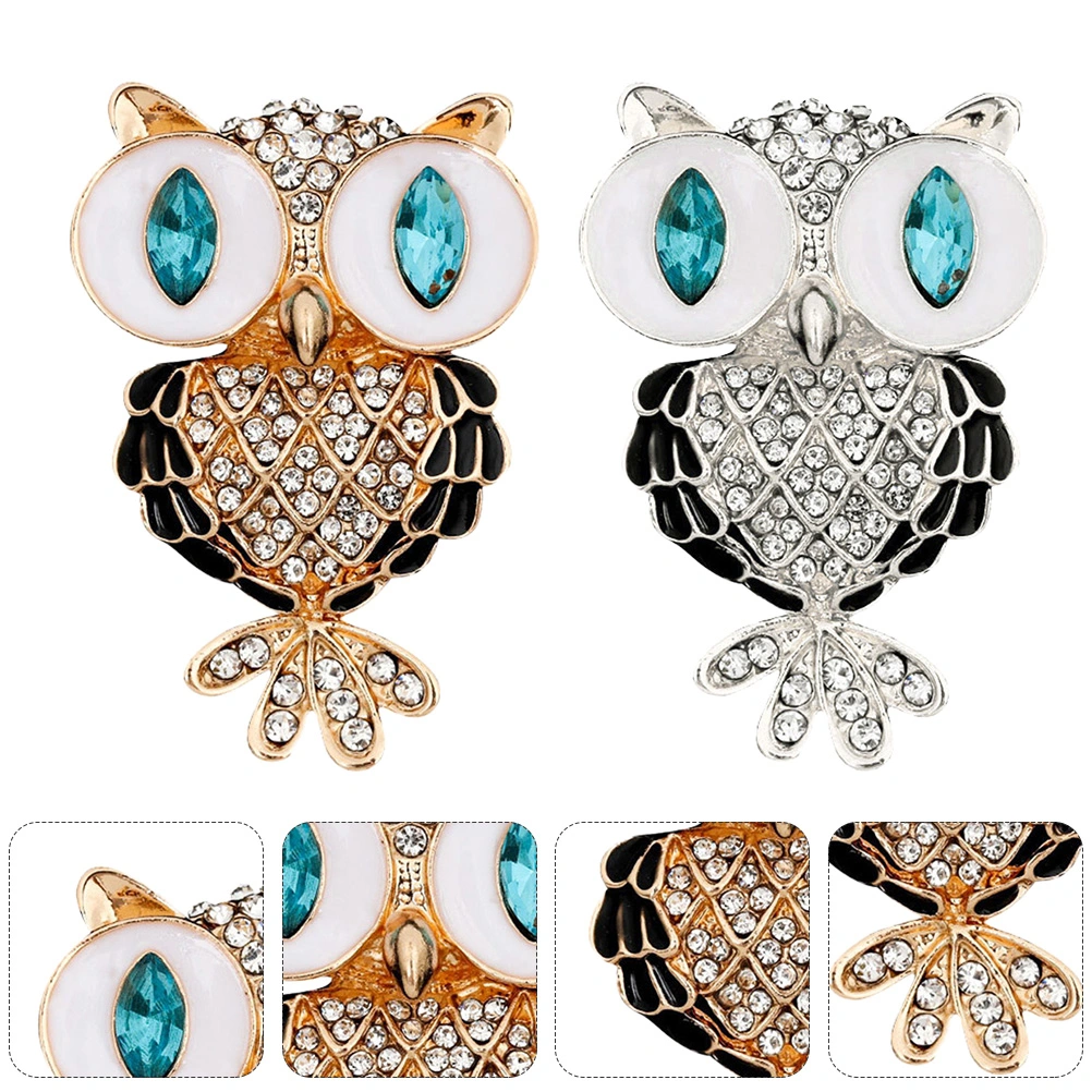 2 Pcs Car Air Outlet Perfume Decor Car Interior Decor Owl Shaped Car Ornaments