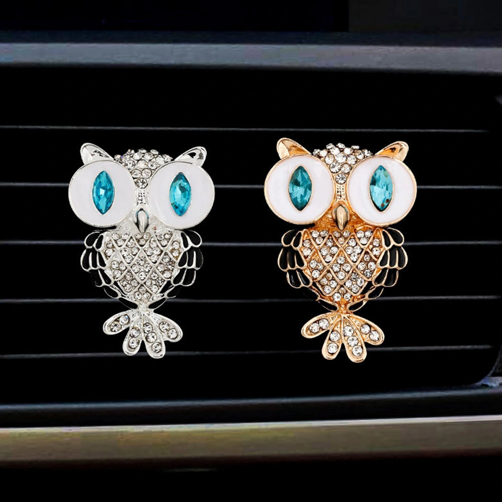 2 Pcs Car Air Outlet Perfume Decor Car Interior Decor Owl Shaped Car Ornaments